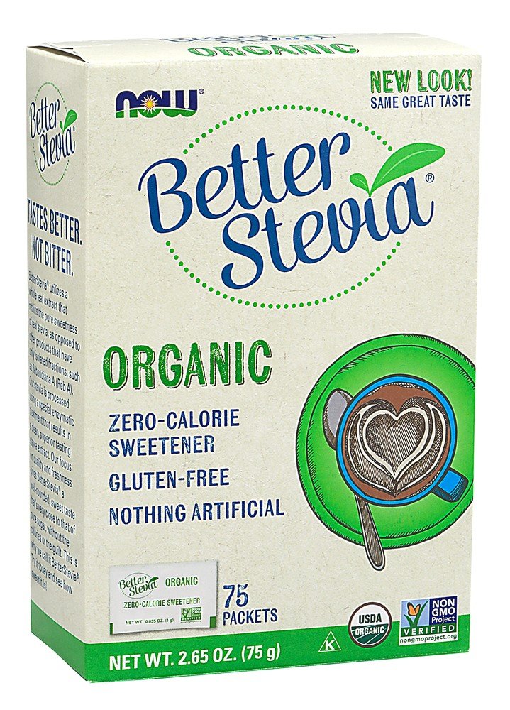 Now Foods Organic Stevia Packets 75 Packet