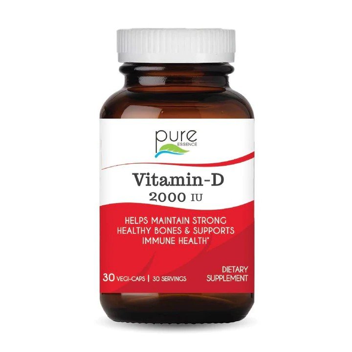 Pure Essence Labs Vitamin D 2000 IU 30 Capsule