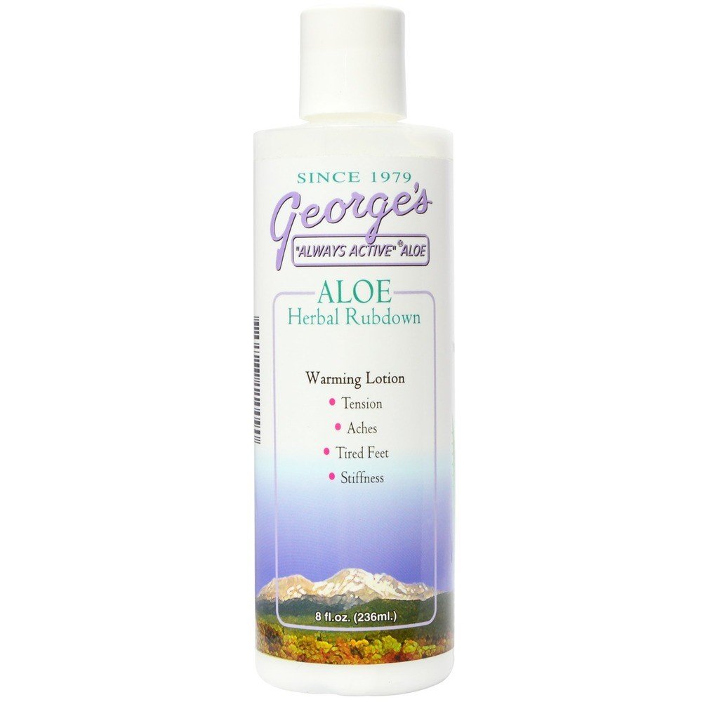 George's Always Active Aloe Aloe Herbal Rub Lotion 8 oz Lotion