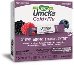Nature&#39;s Way Umcka Cold &amp; Flu Berry FastActives 10 Packet