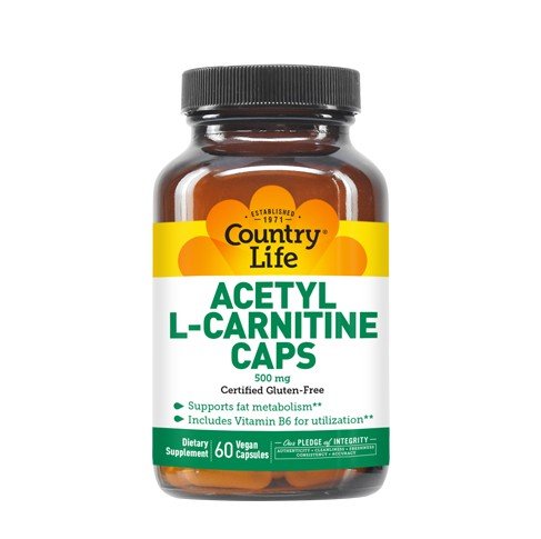 Country Life Acetyl L-Carnitine 500mg 60 VegCap