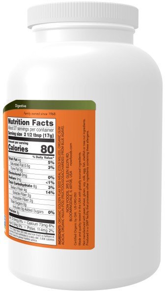 Now Foods Fiber 3 16 oz Powder