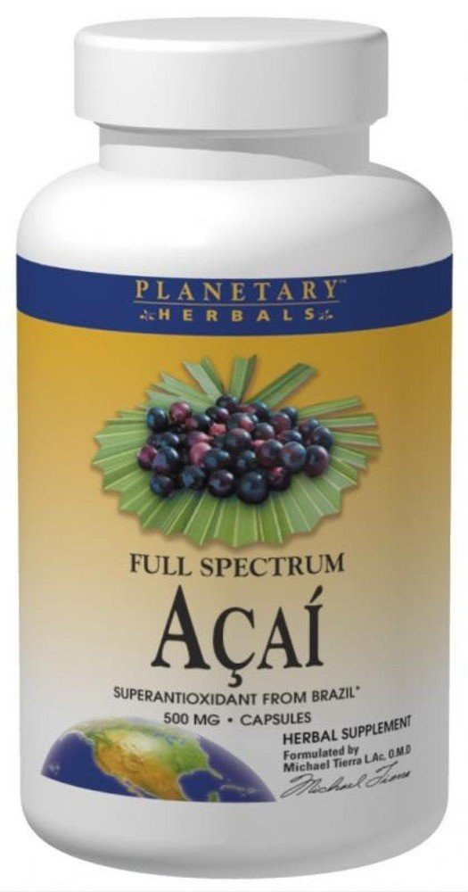 Planetary Herbals Acai Full Spectrum 500 mg 120 Capsule