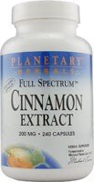 Planetary Herbals Full Spectrum Cinnamon Extract 200mg 240 VegCap