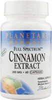 Planetary Herbals Full Spectrum Cinnamon Extract 200mg 60 VegCap