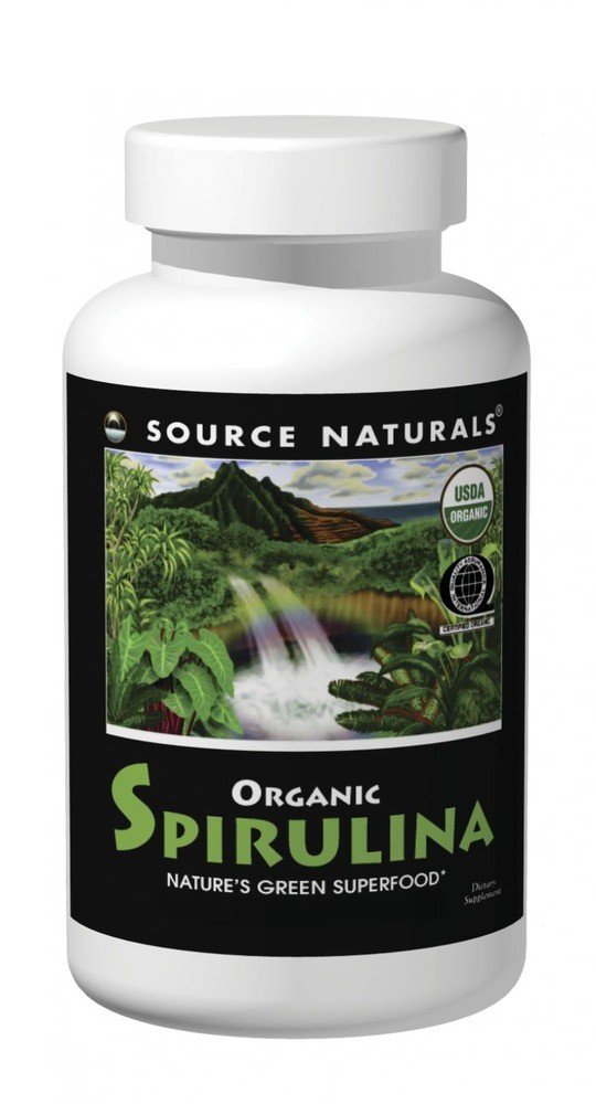 Source Naturals, Inc. Organic Spirulina 500mg 100 Tablet