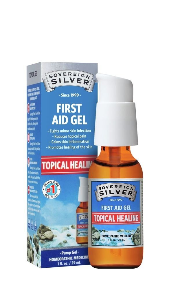 Sovereign Silver Natural Immunogenics Sovereign Silver First Aid Gel 1 oz Gel