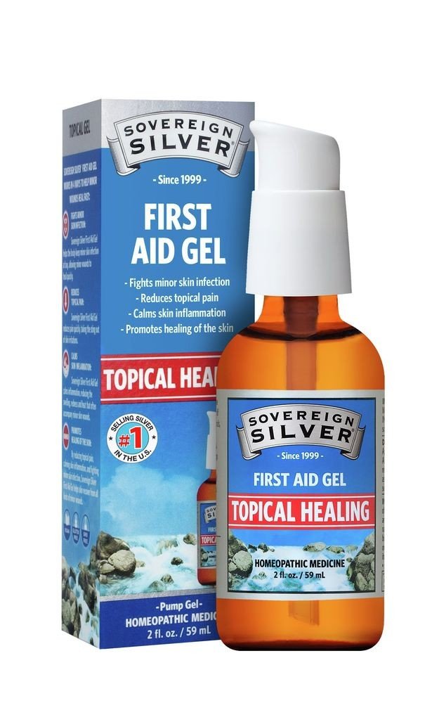 Sovereign Silver Natural Immunogenics Sovereign Silver First Aid Gel 2 oz Gel