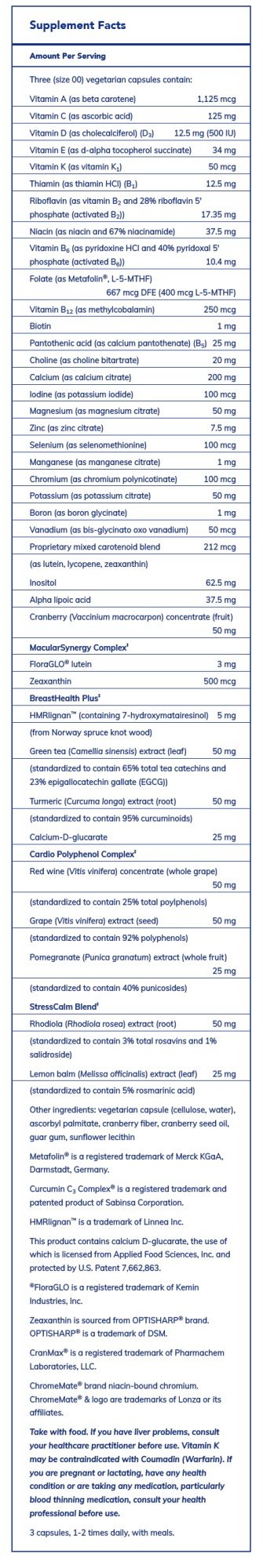 Pure Encapsulations Women&#39;s Nutrients 180 VegCap