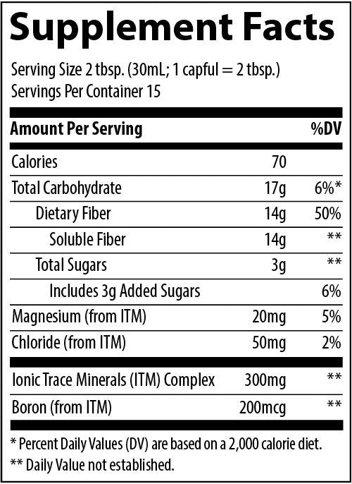 Trace Minerals Fiber 14g 15 oz Liquid