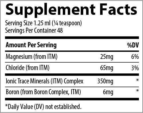 Trace Minerals Ionic Boron 2 oz Liquid