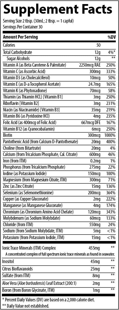 Trace Minerals Liquid Multi Vita-Minerals Berry 30 oz Liquid