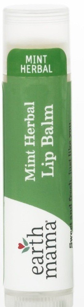 Earth Mama Organics Mint Herbal Lip Balm 0.25 oz Balm