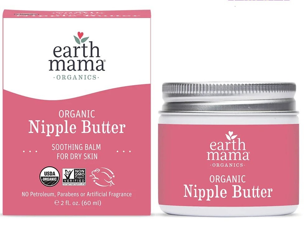 Earth Mama Organics Organic Nipple Butter 2 oz (60ml) Cream