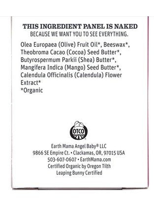 Earth Mama Organics Organic Nipple Butter 2 oz (60ml) Cream