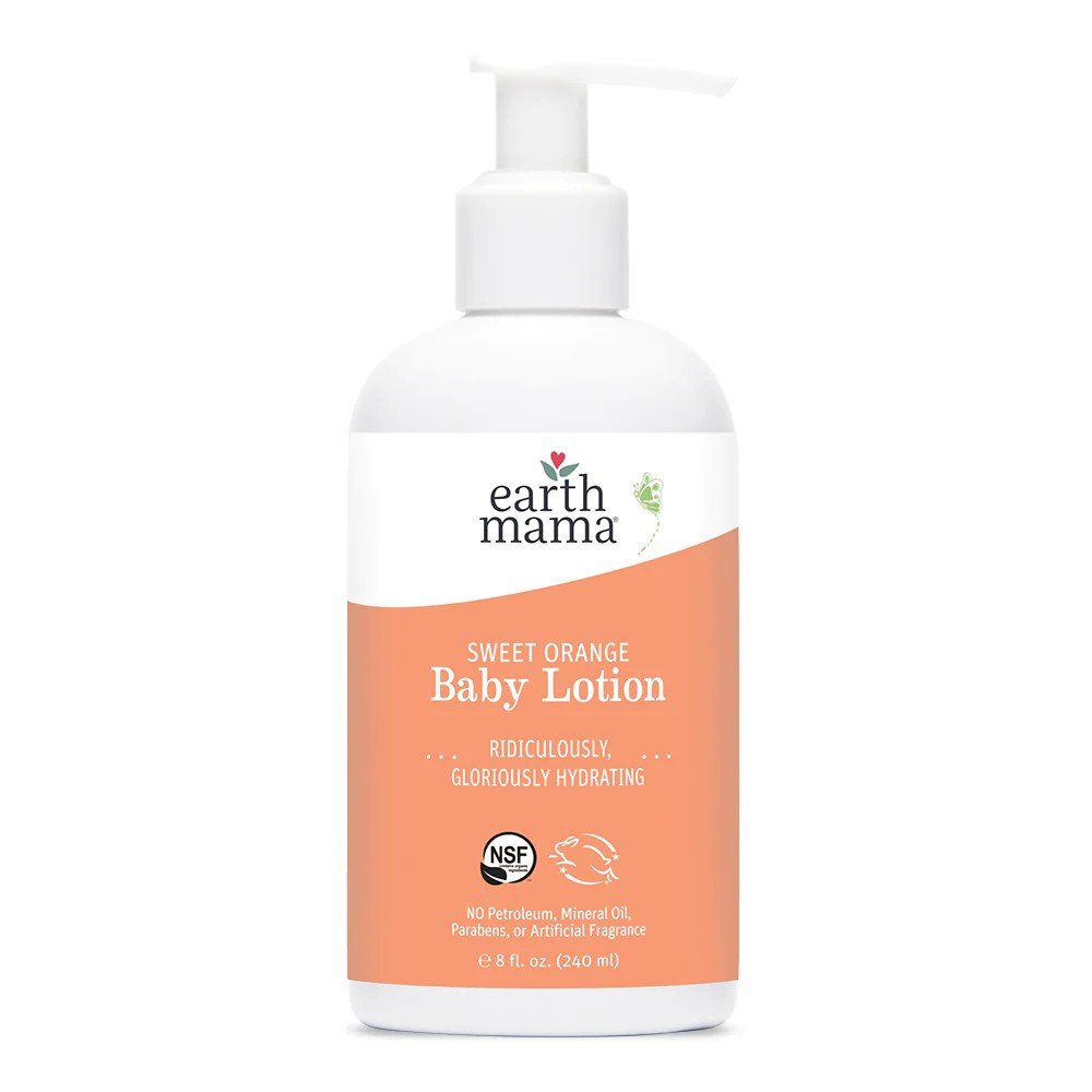 Earth Mama Organics Sweet Orange Baby Lotion 8 oz Lotion