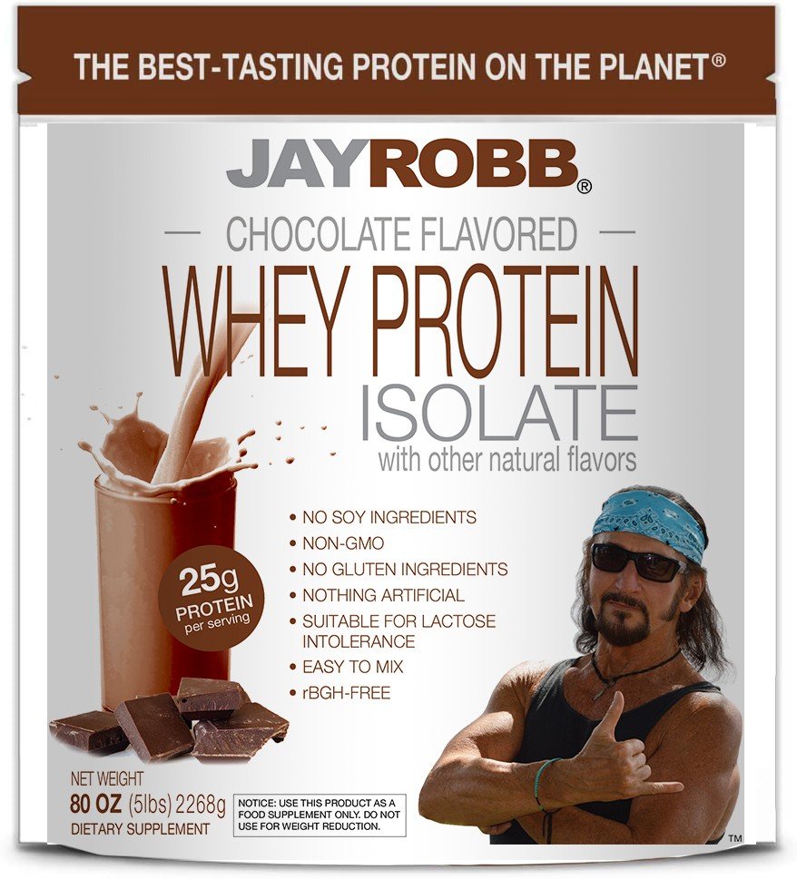 Jay Robb Whey Protein Isolate Chocolate 80 oz Powder