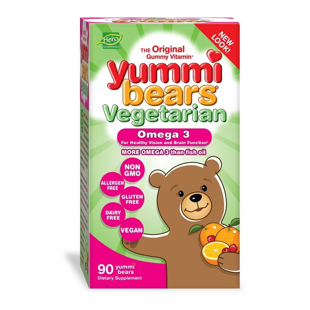 Yummi Bear Yummi Bears Omega 3 Plant Based 90 Gummy