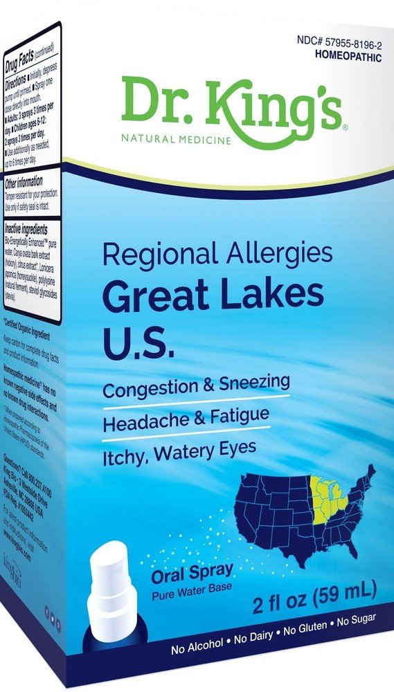 Dr King Natural Medicine Regional Allergies: Great Lakes U.S. 2 oz Liquid