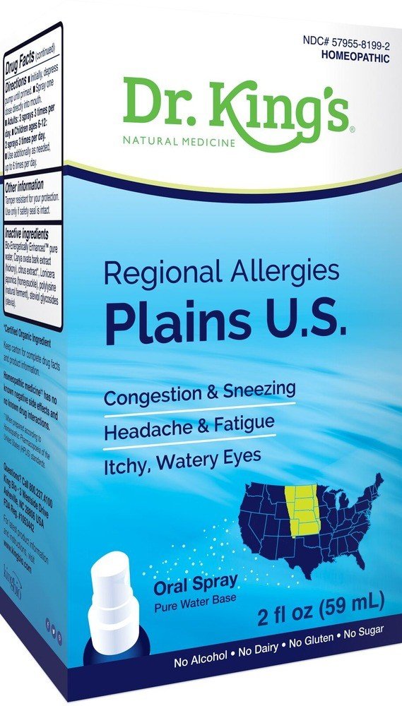 Dr King Natural Medicine Regional Allergies: Plains U.S. 2 oz Liquid