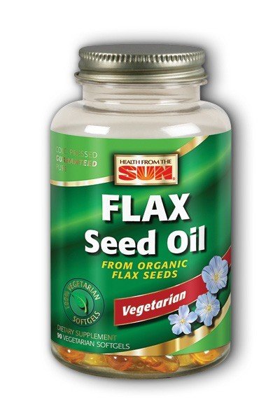 Health From The Sun 100% Vegetarian Flax Seed Oil 90 Veg Softgel