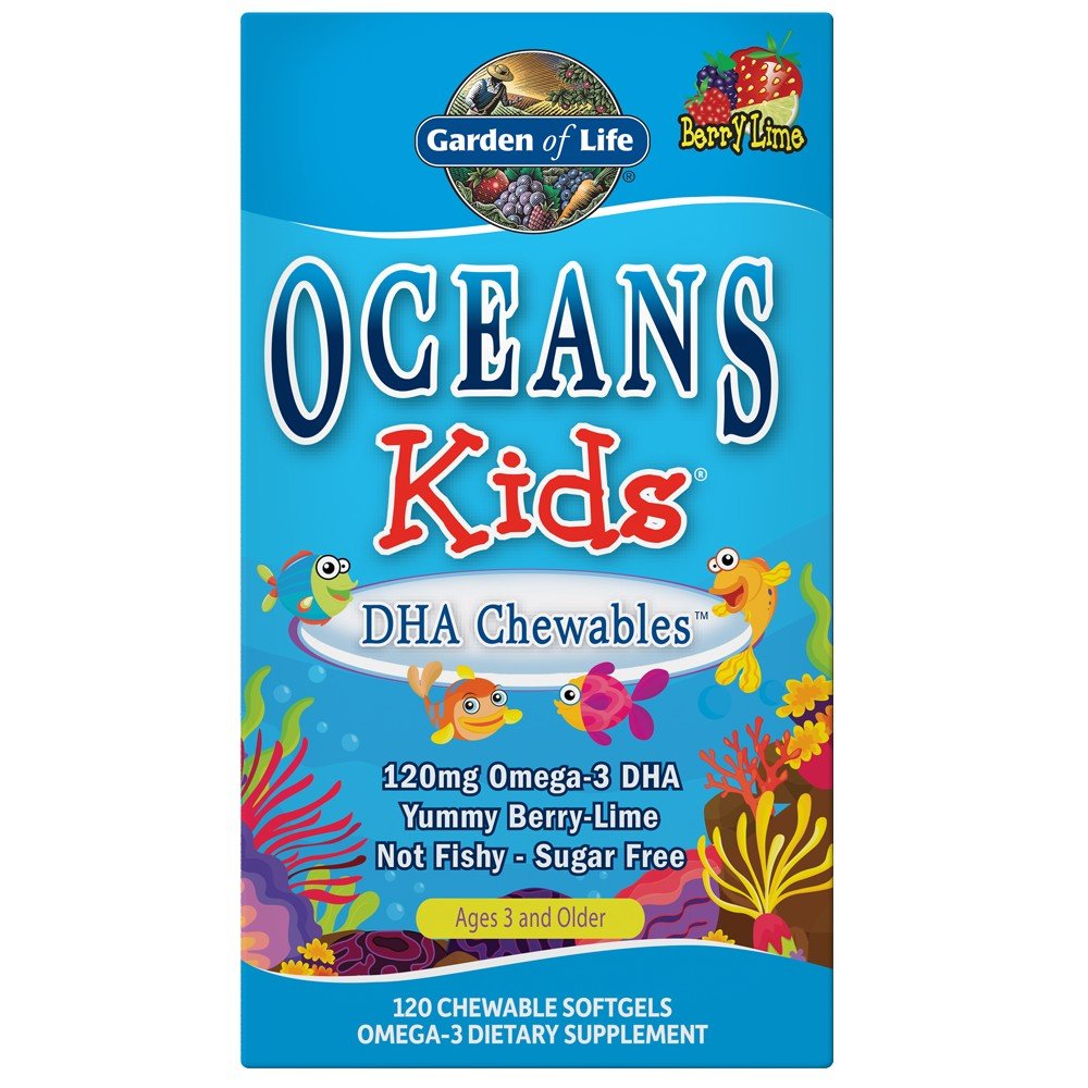 Garden of Life Oceans 3 Kids DHA Chewables 120 Chewable