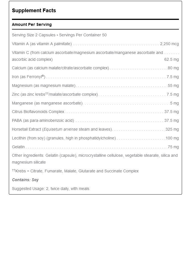 Douglas Laboratories Hair Skin &amp; Nail Formula 100 Capsule