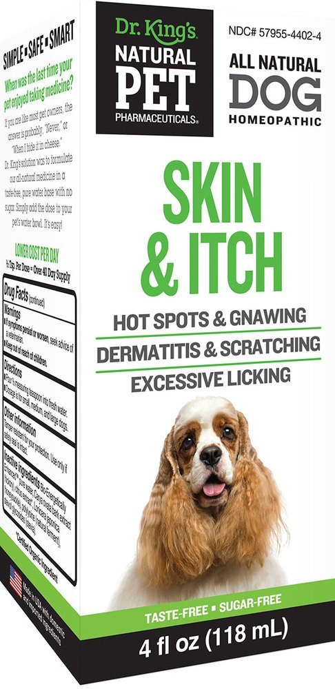 KingBio Natural Pet Skin & Itch For Dog 4 oz Liquid