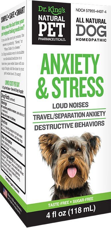 KingBio Natural Pet Anxiety &amp; Stress for Dog 4 oz Liquid