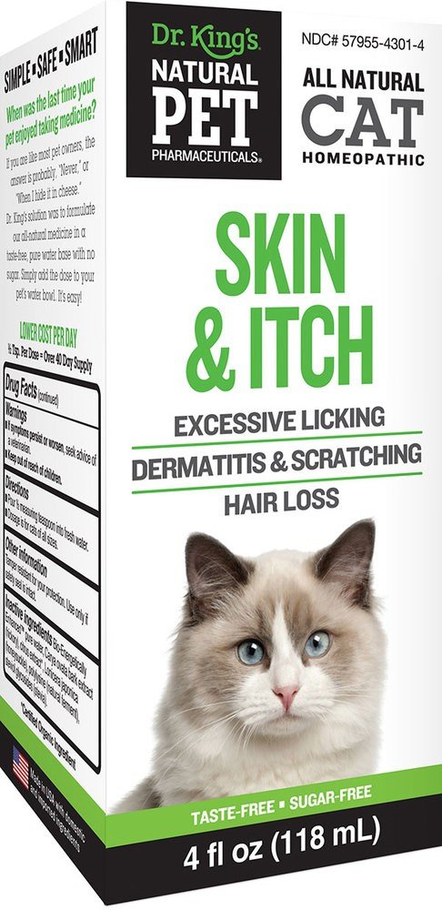 KingBio Natural Pet Skin & Itch Irritations For Cat 4 oz Liquid