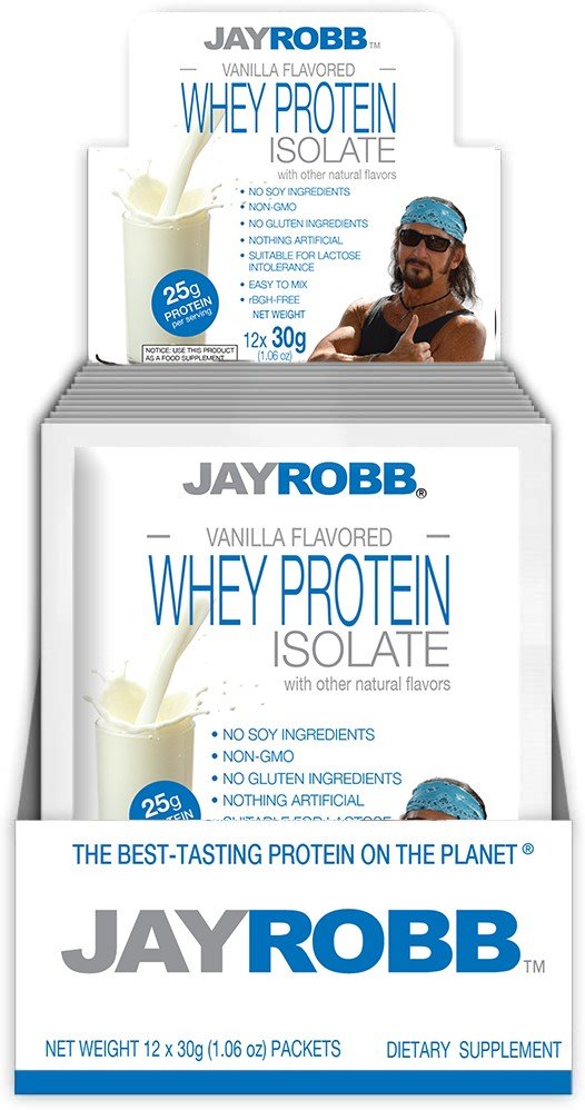 Jay Robb Whey Protein Isolate Vanilla 12 Packet