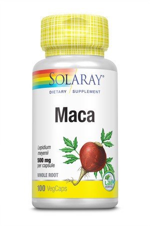 Maca Root | Solaray | Dietary Supplement | 100 VegCaps | Capsules | VitaminLife