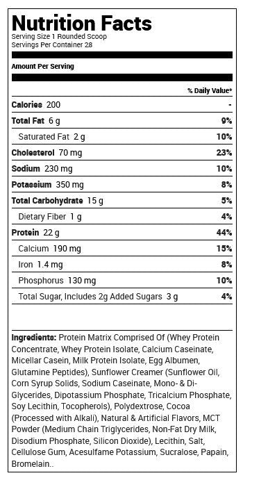 BSN Syntha-6 Ultra-Premium Sustained Release Protein Powder Chocolate 2.91 lbs Powder