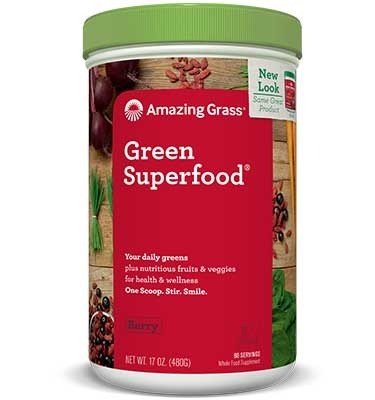 Amazing Grass Green SuperFood-Berry 17 oz Powder