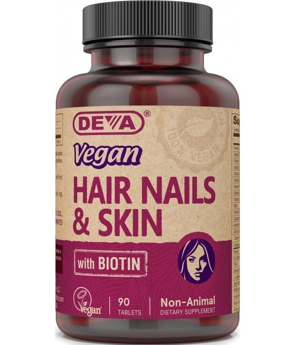 Deva Vegan Vegan Hair, Nails and Skin 90 Tablet