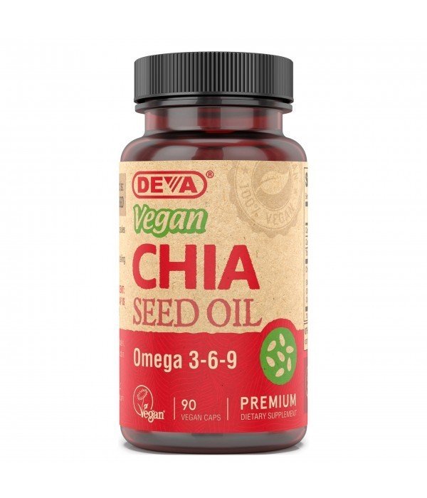 Deva Vegan Vegan Chia Seed Oil 90 Softgel