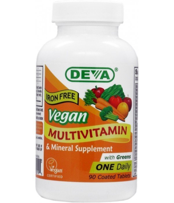 Deva Vegan Vegan Multivitamin and Mineral Iron Free 90 Tablet