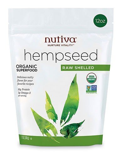 Nutiva Organic Shelled Hempseed Pouch 13 oz Seed