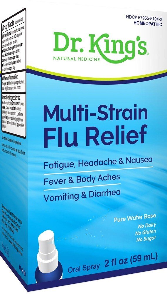 Dr King Natural Medicine Multi-Strain Flu Relief 2 oz Liquid