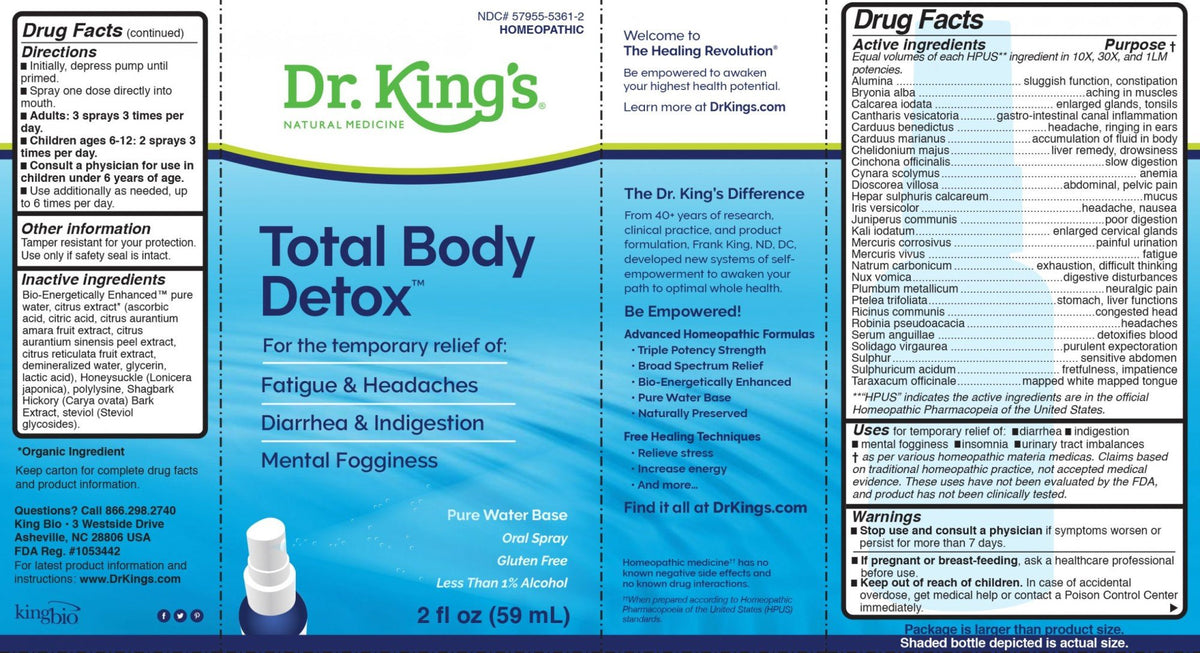 Dr King Natural Medicine Total Body Detox 2 oz Liquid