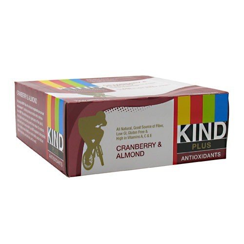 KIND Healthy Snacks Cranberry and Almond Plus - Box 12 Bars Box