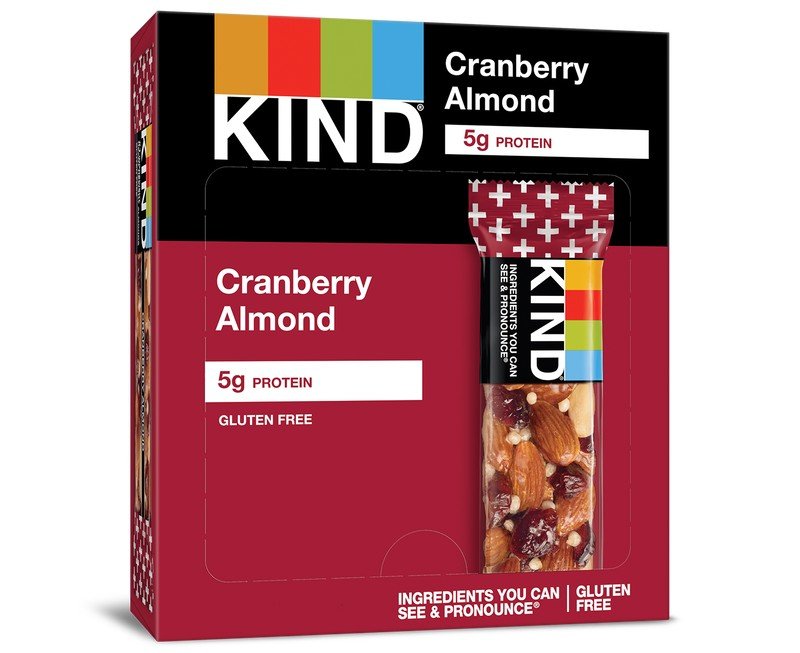 KIND Healthy Snacks Cranberry and Almond Plus - Box 12 Bars Box