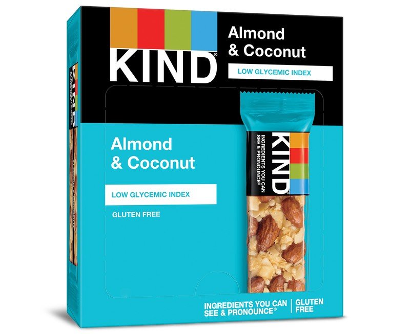 KIND Healthy Snacks Fruit &amp; Nut Almond and Coconut - Box 12 Bars Box