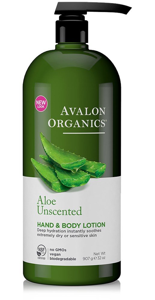 Avalon Organics Aloe Unscented Hand &amp; Body Lotion 32 oz Lotion