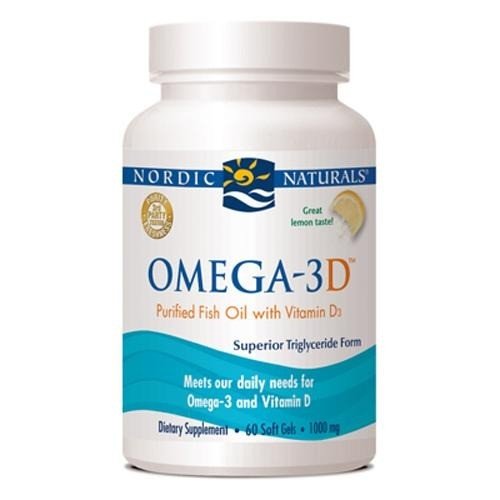 Nordic Naturals Omega-3 D - Lemon 60 Softgel