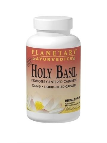 Planetary Herbals Holy Basil Liquid VegCap 225mg Ayurvedic 30 VegCap