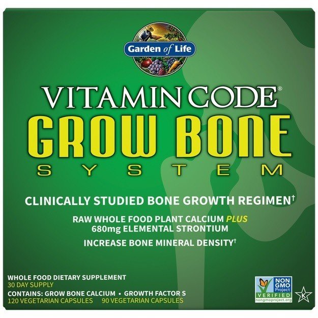 Garden of Life Vitamin Code Grow Bone System 1 (2 pc) Kit