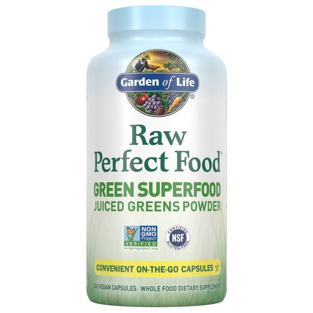 Garden of Life Raw Perfect Food Green Superfood 240 VegCap