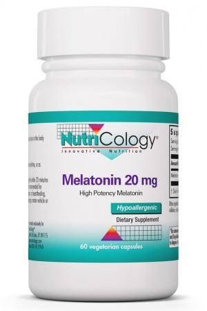 Nutricology Melatonin 20mg 60 VegCap