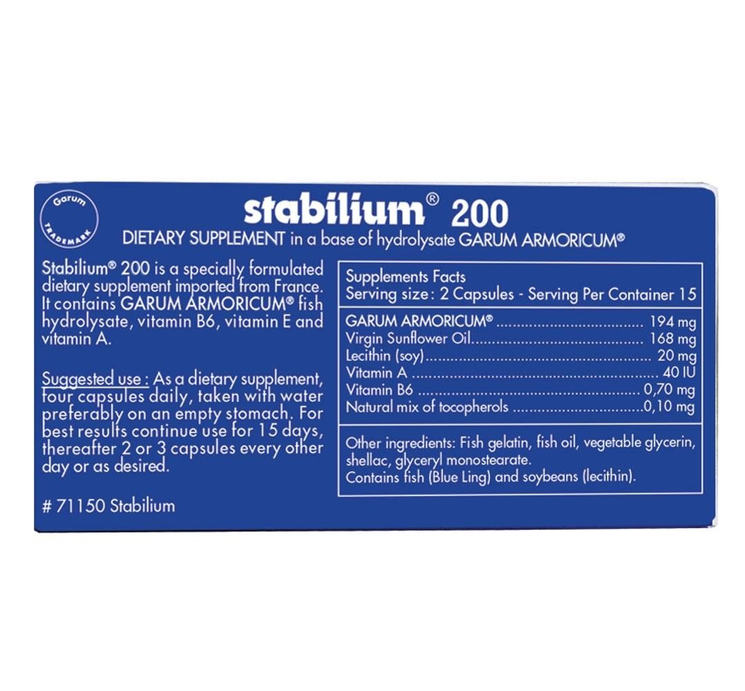 Nutricology Stabilium 200 30 Capsule